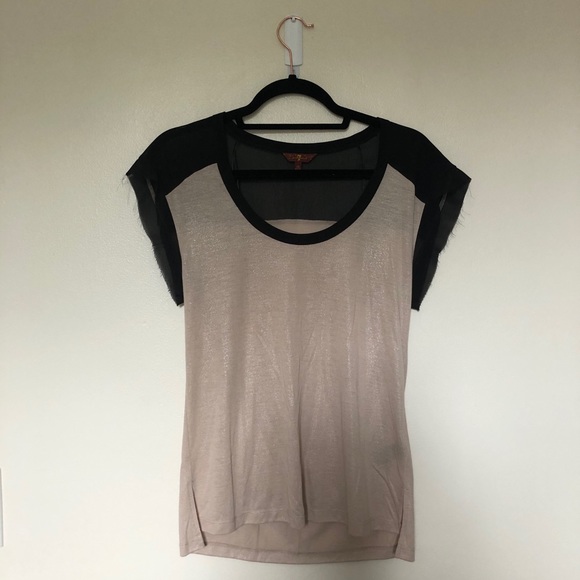 7 For All Mankind shimmer tee - Picture 1 of 6